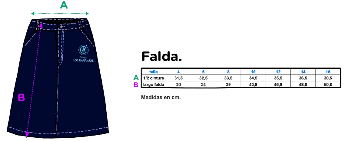 Falda – Colegio Los Naranjos